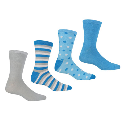 Women`s 4 Pair Lifestyle Socks, H8S, 3-5