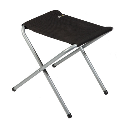 Lightweight yet robust steel-frame folding stool weighing just 1. 2kg. Brilliant for all types of trips from camping to festivals to fishing. {br}Lightweight folding stool {br}Polyester fabric and steel frame {br}Maximum load - 90kg {br}{br}100% Polyester