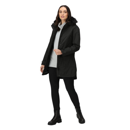Женская непромокаемая утепленная куртка Sabinka Fur Trim Parka Jacket, 800, 18