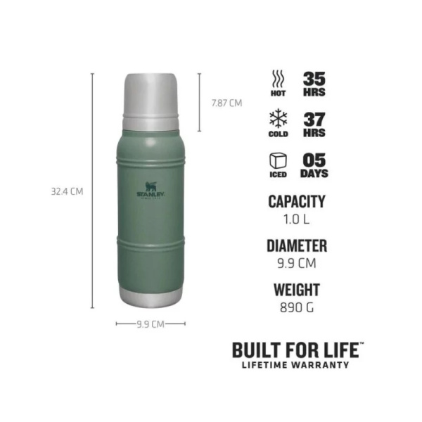 Termoss Stanley The Artisan Thermal Bottle 1L zaļš, Zils, 1 L Termoss Stanley The Artisan Thermal Bottle 1L zaļš, Zils, 1 L
