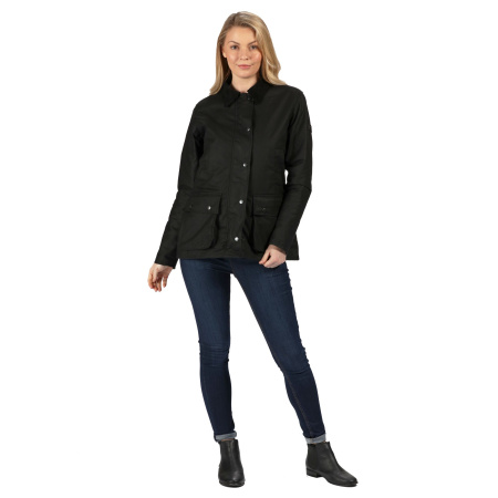 Women’s waterproof jacket Lady Country Water Repellent Wax Jacket, 800, 16