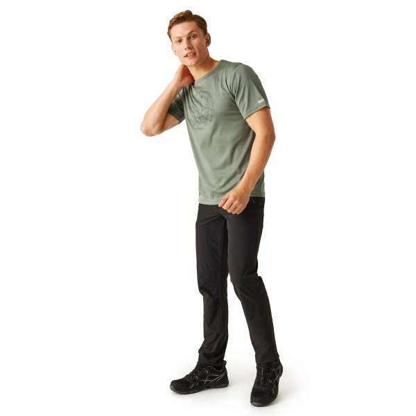 Men`s Fingal VIII Graphic Print T-Shirt, E87, S