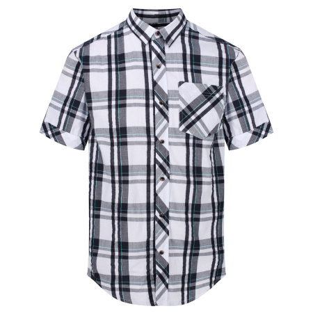 Men`s Deakin III Short Sleeve Checked Shirt, 2A7, S