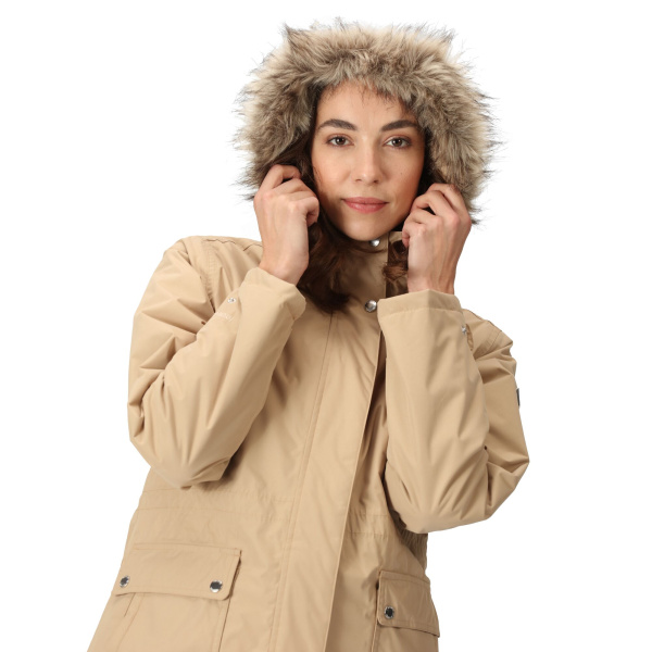 Женская непромокаемая утепленная куртка Sabinka Fur Trim Parka Jacket, LM6, 10
