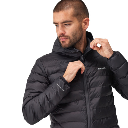 Men`s insulated jacket Hooded Marizion Baffled Jacket, 800, XXL