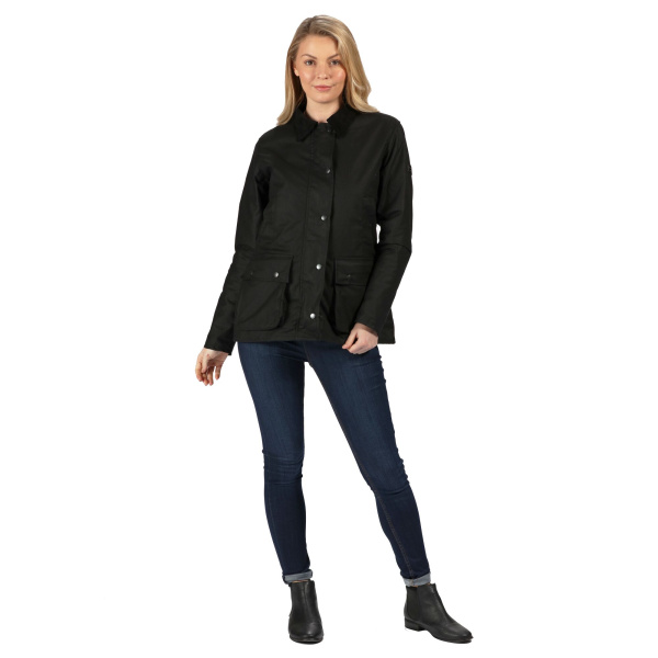 Sieviešu ūdensizturīga virsjaka Lady Country Water Repellent Wax Jacket, 800, 10