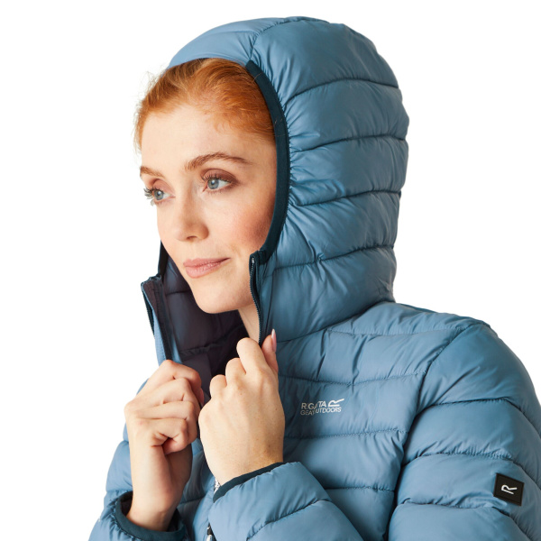 Women`s Hooded Marizion Baffled Jacket, Z61, 14 Women`s Hooded Marizion Baffled Jacket, Z61, 14
